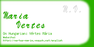 maria vertes business card