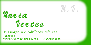 maria vertes business card